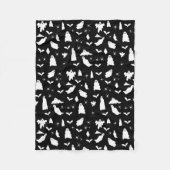 Niedliches Gespenst, Fledermäuse & Spieglein Hallo Fleecedecke (Vorderseite)