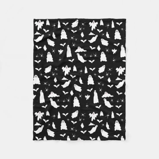 Niedliches Gespenst, Fledermäuse & Spieglein Hallo Fleecedecke (Vorderseite)