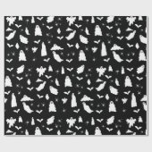 Niedliches Gespenst, Fledermäuse & Spieglein Hallo Geschenkpapier (Flach)