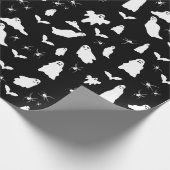 Niedliches Gespenst, Fledermäuse & Spieglein Hallo Geschenkpapier (Ecke)