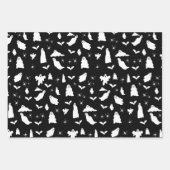 Niedliches Gespenst, Fledermäuse & Spieglein Hallo Geschenkpapier Set (Vorderseite 3)