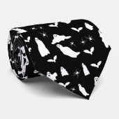 Niedliches Gespenst, Fledermäuse & Spieglein Hallo Krawatte (Gerollt)