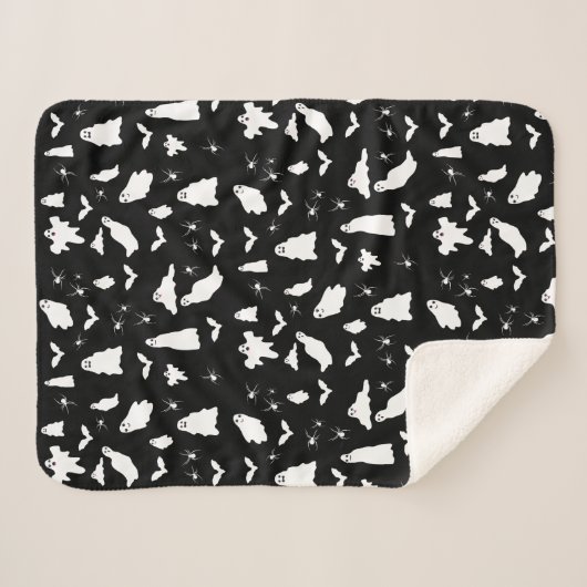 Niedliches Gespenst, Fledermäuse & Spieglein Hallo Sherpadecke (Vorderseite (Horizontal))