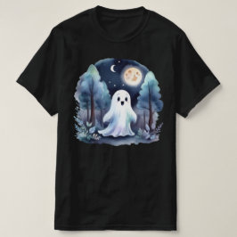 Niedliches Gespenst Geist im Wald Longsleeve T-Shirt