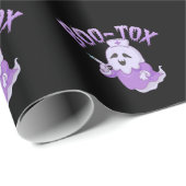 Niedliches Gespenst mit Botox-Injektion Funny Spoo Geschenkpapier (Rolleneckpunkt)