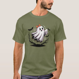 Niedliches Gespenst mit Bow-Spitze - Spookes Hallo T-Shirt