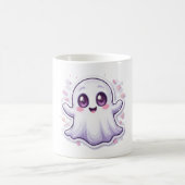 Niedliches Gespenst mit Tasse "Glows Augen" Kawaii (Mittel)