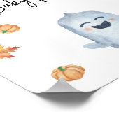 Niedliches Gespenst - Name dieses Babynahrung Poster (Ecke)