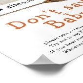 Niedliches Gespenst - Sag nicht, Baby Poster (Ecke)