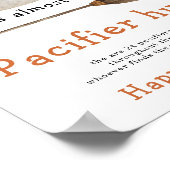 Niedliches Gespenst - Schnuller-Jagdspiel Kinderdu Poster (Ecke)