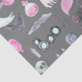 Niedliches Gespenst und Fledermäuse Seidenpapier (Ausschnitt)