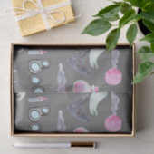 Niedliches Gespenst und Fledermäuse Seidenpapier (Geschenk)