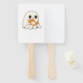 Niedliches Gespenst und Katze, Halloween Classic T Fächer (Vorne und Hinten)