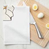 Niedliches Gespenst und Katze, Halloween Classic T Geschirrtuch (Viertel Falte)