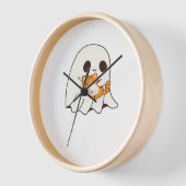 Niedliches Gespenst und Katze, Halloween Classic T Uhr (Winkel)