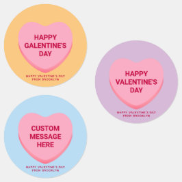 Niedliches Gespräch am Valentinstag Etiketten