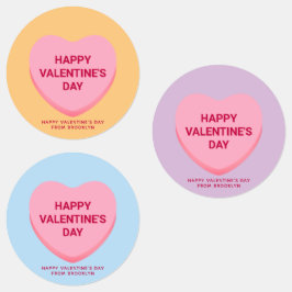 Niedliches Gesprächsherz am Valentinstag Etiketten