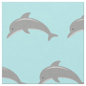 Niedliches Gewebe des Türkisdelphinmuster-Gewebes Stoff (Nahaufnahme)