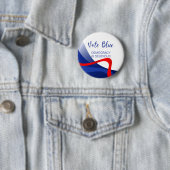 Niedliches gewohntes elegantes demokratisches Part Button (Beispiel)