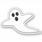 Niedliches Ghost Aufkleber (Vorderseite)