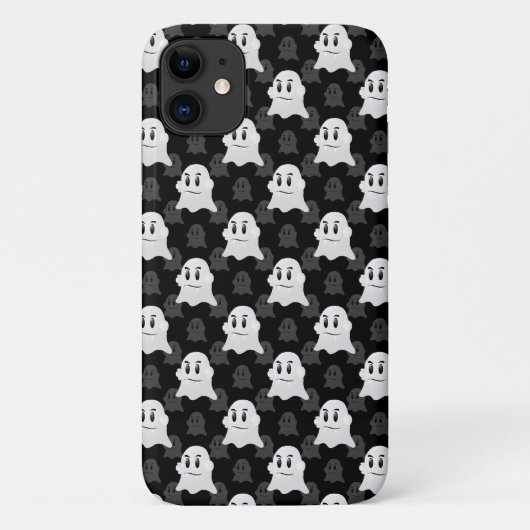 Niedliches Ghost-Blockdesign Case-Mate iPhone Hülle (Rückseite)