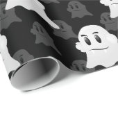Niedliches Ghost-Blockdesign Geschenkpapier (Rolleneckpunkt)