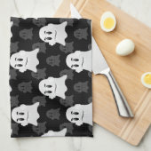 Niedliches Ghost-Blockdesign Geschirrtuch (Viertel Falte)