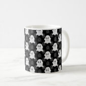 Niedliches Ghost-Blockdesign Kaffeetasse (VorderseiteRechts)