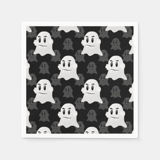 Niedliches Ghost-Blockdesign Serviette (Vorderseite)