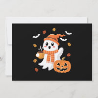 Niedliches Ghost Drink Eiskaffee Halloween