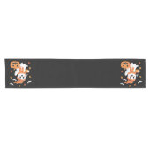 Niedliches Ghost Drink Eiskaffee Halloween Kurzer Tischläufer (Horizontal)