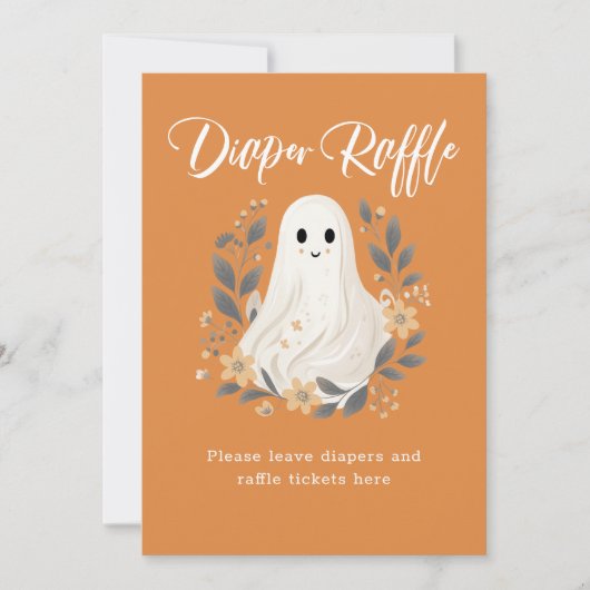 Niedliches Ghost Fall Wineller Raffle Baby Duschze (Vorderseite)