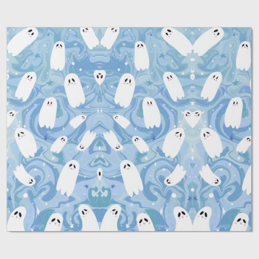 NIEDLICHES GHOST GESCHENKPAPIER (Flach)