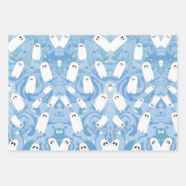 NIEDLICHES GHOST GESCHENKPAPIER SET