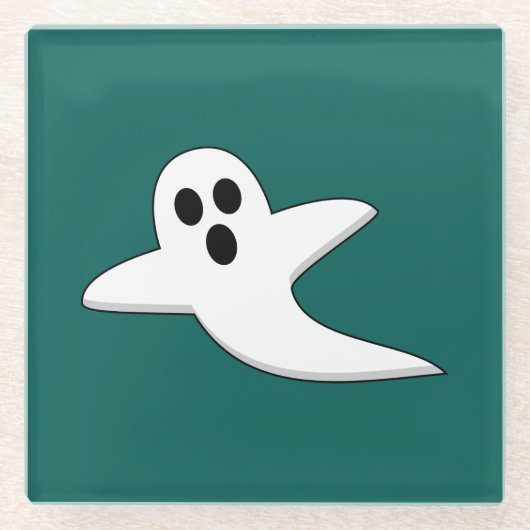 Niedliches Ghost Glasuntersetzer (Vorderseite)