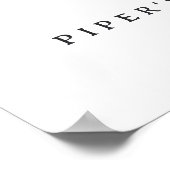 Niedliches Ghost Halloween Baby Dusche Begrüßungsz Poster (Ecke)