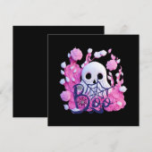 niedliches Ghost Halloween-Boxpack Einladung (Vorne/Hinten)