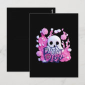 niedliches Ghost Halloween-Boxpack Postkarte (Vorne/Hinten)