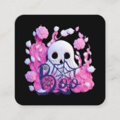 niedliches Ghost Halloween-Boxpack Quadratische Visitenkarte (Vorderseite)