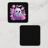 niedliches Ghost Halloween-Boxpack Quadratische Visitenkarte (Vorne/Hinten)