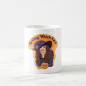 Niedliches Ghost Halloween Groovy Kaffeetasse (Mittel)