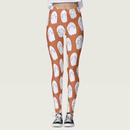 Niedliches Ghost Halloween-KostümLegende Leggings (Vorderseite)