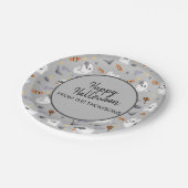 Niedliches Ghost Halloween-Muster Pappteller (Schrägansicht)