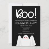Niedliches Ghost-Halloween-Party Einladung (Vorderseite)