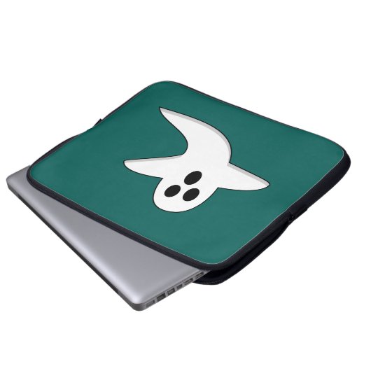 Niedliches Ghost Laptopschutzhülle (Vorne Knopf)