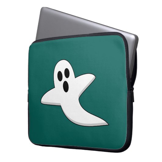 Niedliches Ghost Laptopschutzhülle (Vorderseite Links)