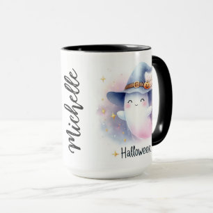 Niedliches Ghost mit Name Tasse