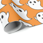 Niedliches Ghost-Muster Geschenkpapier (Rolleneckpunkt)