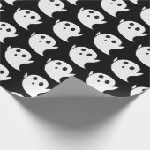 Niedliches Ghost-Muster Geschenkpapier (Ecke)