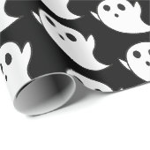 Niedliches Ghost-Muster Geschenkpapier (Rolleneckpunkt)